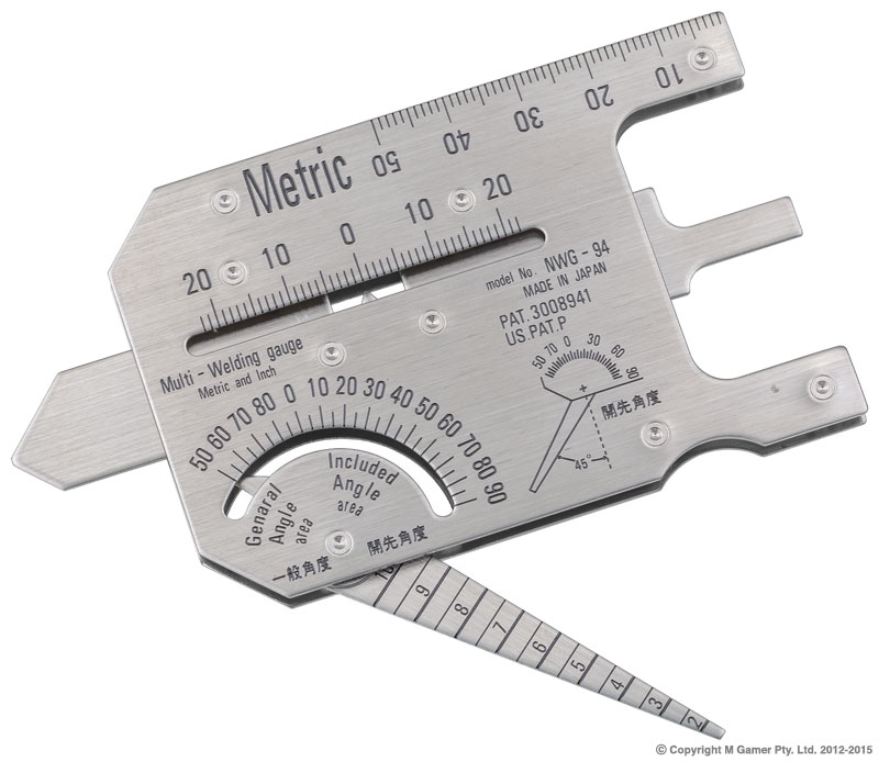 Metric Welding Gauge